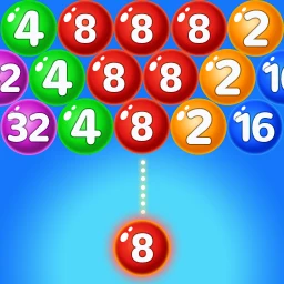 Symbol von Nummer Bubble Shooter